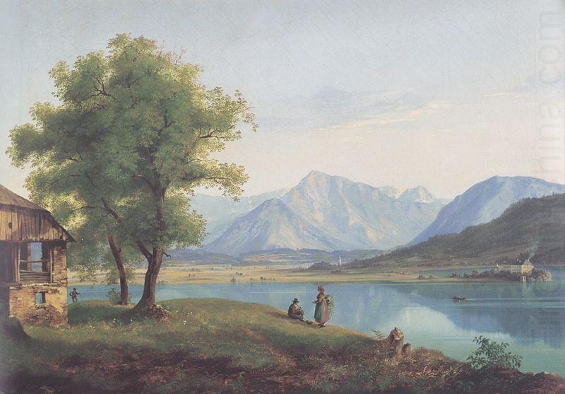 Markus Pernhart Worthersee mit Loretto und dem Ferlacher Horn china oil painting image